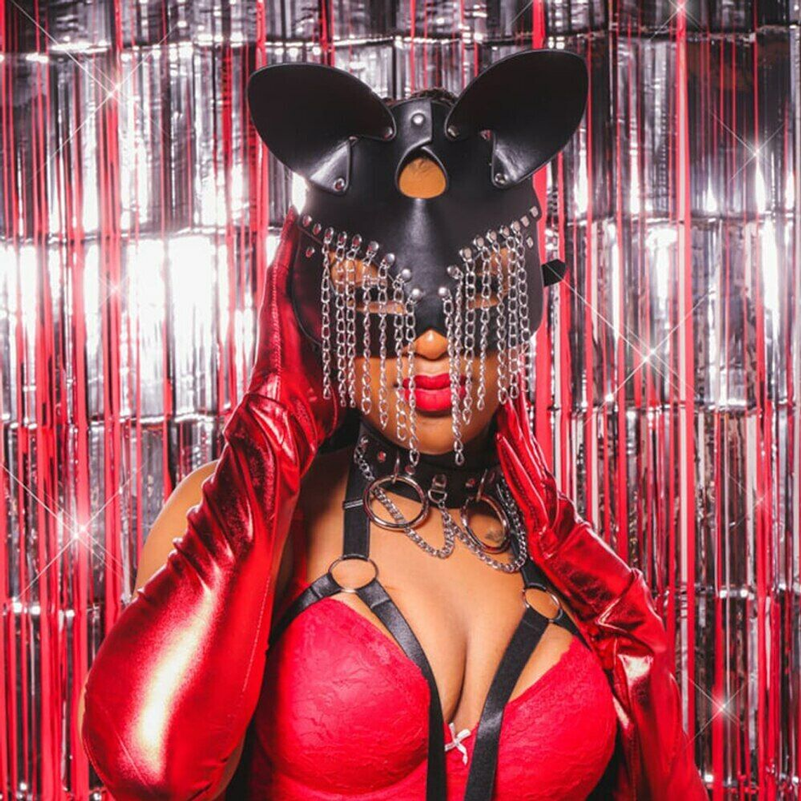 MASCARA GATO CON CADENAS 6