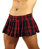 MINI FALDA COLEGIALA PARA HOMBREN ROJO - Miniatura 2