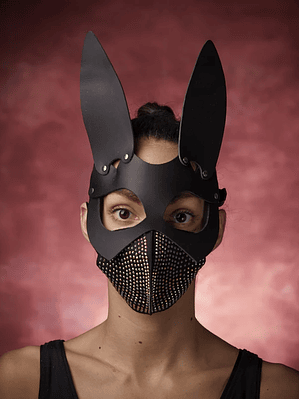 MASCARA CONEJO UNISEX  EN CUERO SINTETICO