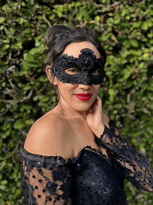 MASCARA DE LUJO EN PVC