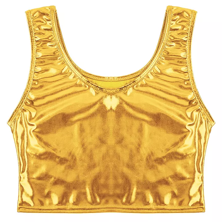 CROT TOP LAME DORADO BRILLANTE 3