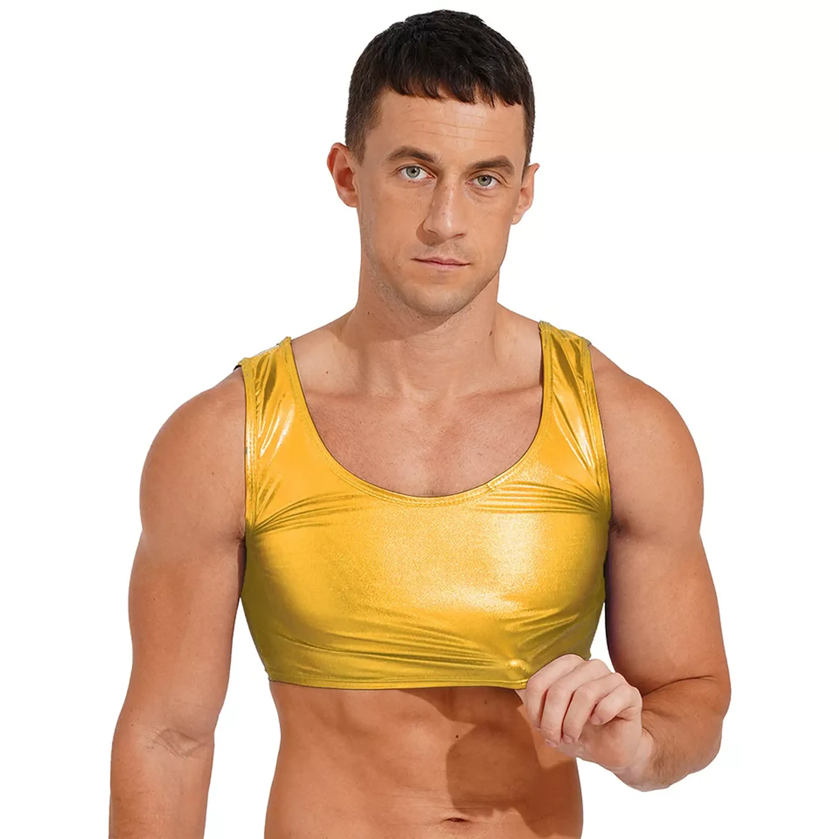 CROT TOP LAME DORADO BRILLANTE 4