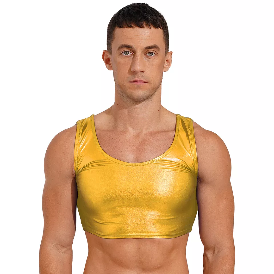 CROT TOP LAME DORADO BRILLANTE 5