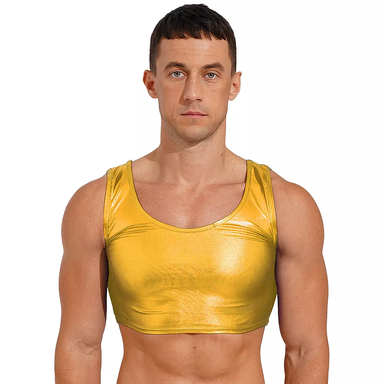 CROT TOP LAME DORADO BRILLANTE 5