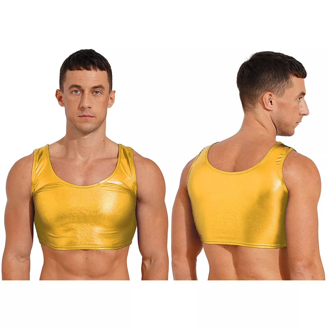 CROT TOP LAME DORADO BRILLANTE 1