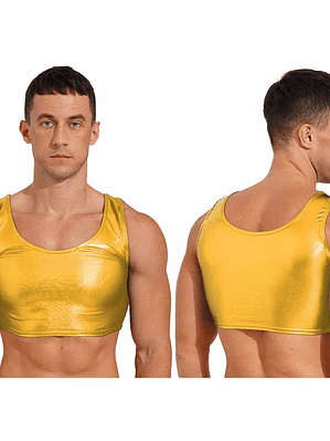 CROT TOP LAME DORADO BRILLANTE