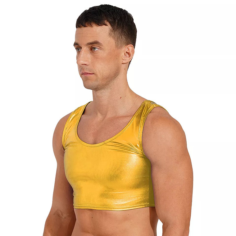 CROT TOP LAME DORADO BRILLANTE 7