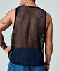 Camiseta de malla transparente para hombre - Miniatura 2