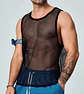 Camiseta de malla transparente para hombre - Miniatura 3