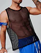 Camiseta de malla transparente para hombre - Miniatura 1