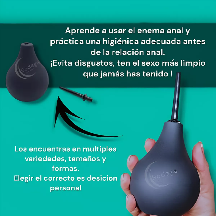 KIT IDEAL PARA EL SEXO ANAL ENEMA DE 220 MILITROS + PLUG ANAL 2