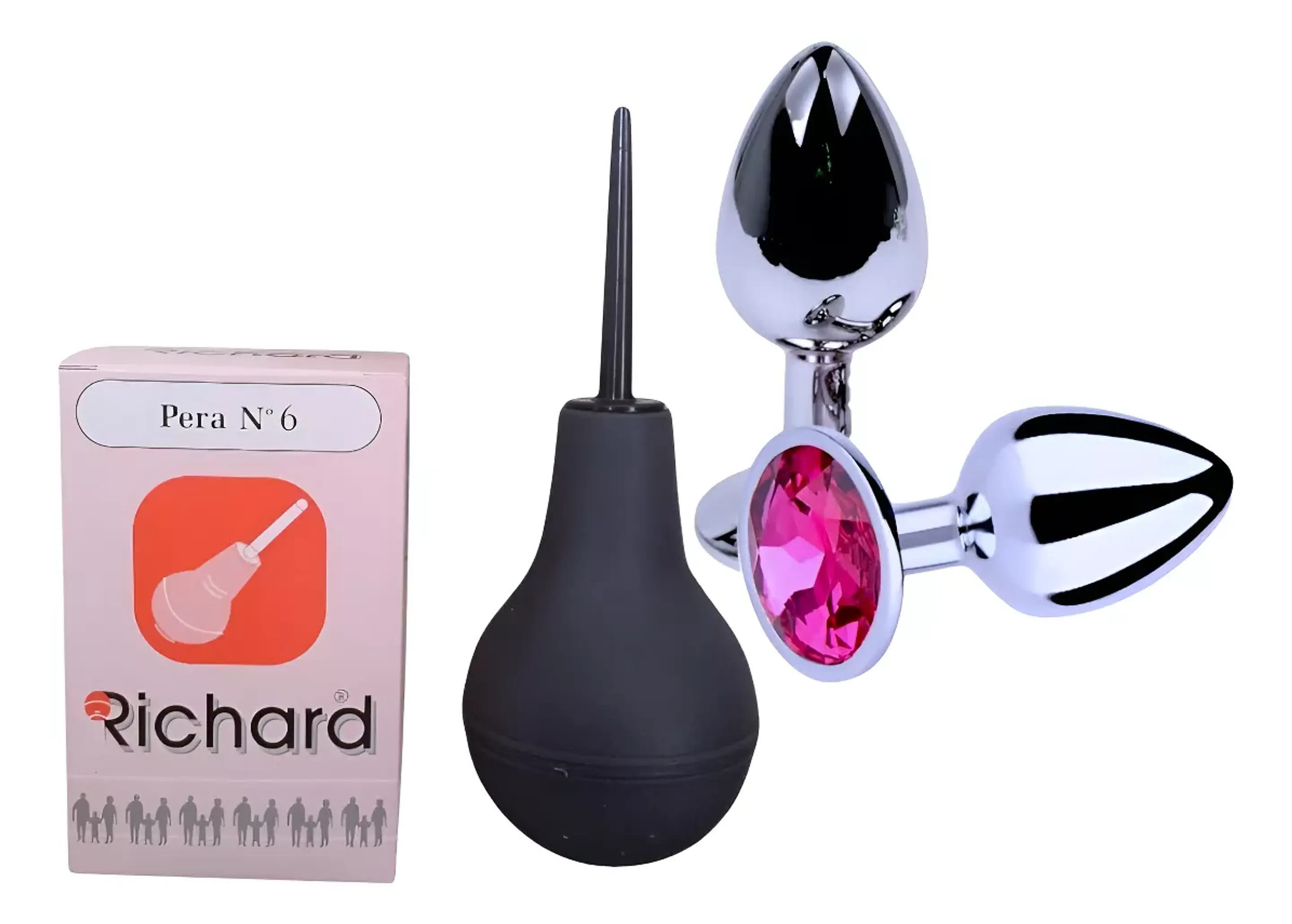 KIT IDEAL PARA EL SEXO ANAL ENEMA DE 220 MILITROS + PLUG ANAL 1