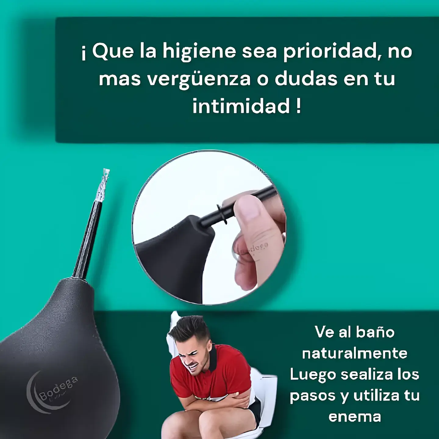 KIT IDEAL PARA EL SEXO ANAL ENEMA DE 220 MILITROS + PLUG ANAL 4