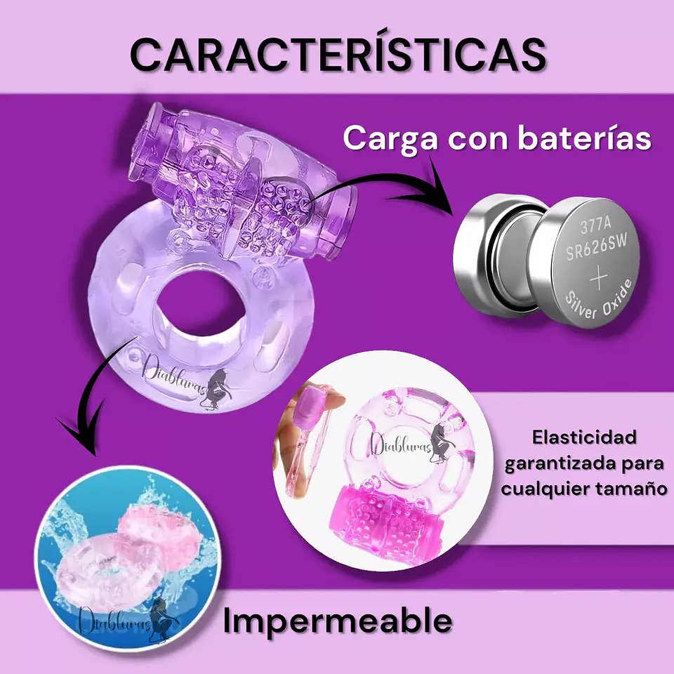 Anillo Vibrador Retardante Sencillo Pene/Estimulador/Rosado 4