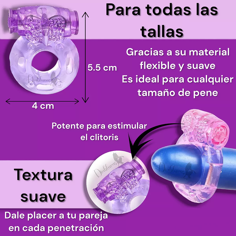 Anillo Vibrador Retardante Sencillo Pene/Estimulador/Rosado 5