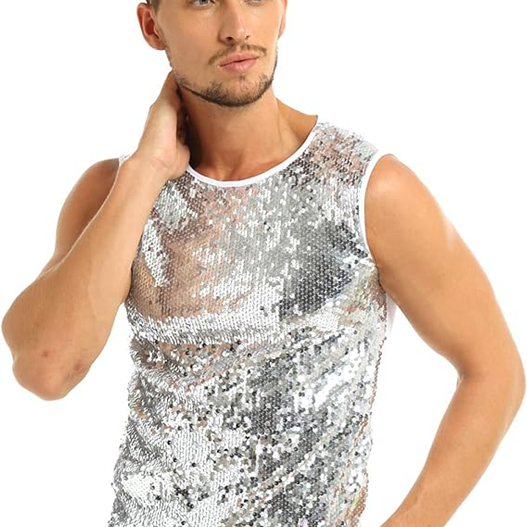 Camiseta sin mangas con lentejuelas 2