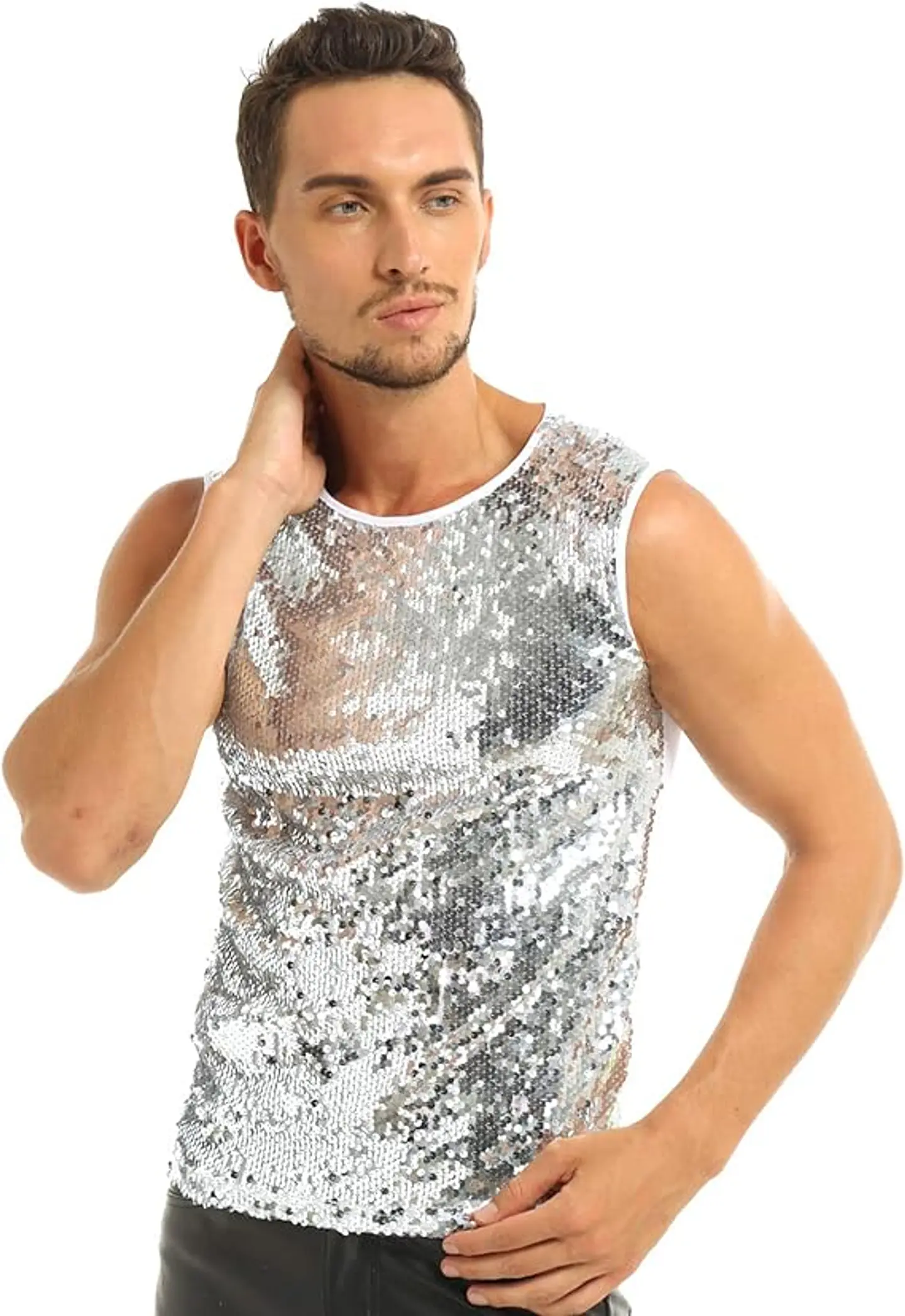 Camiseta sin mangas con lentejuelas 3