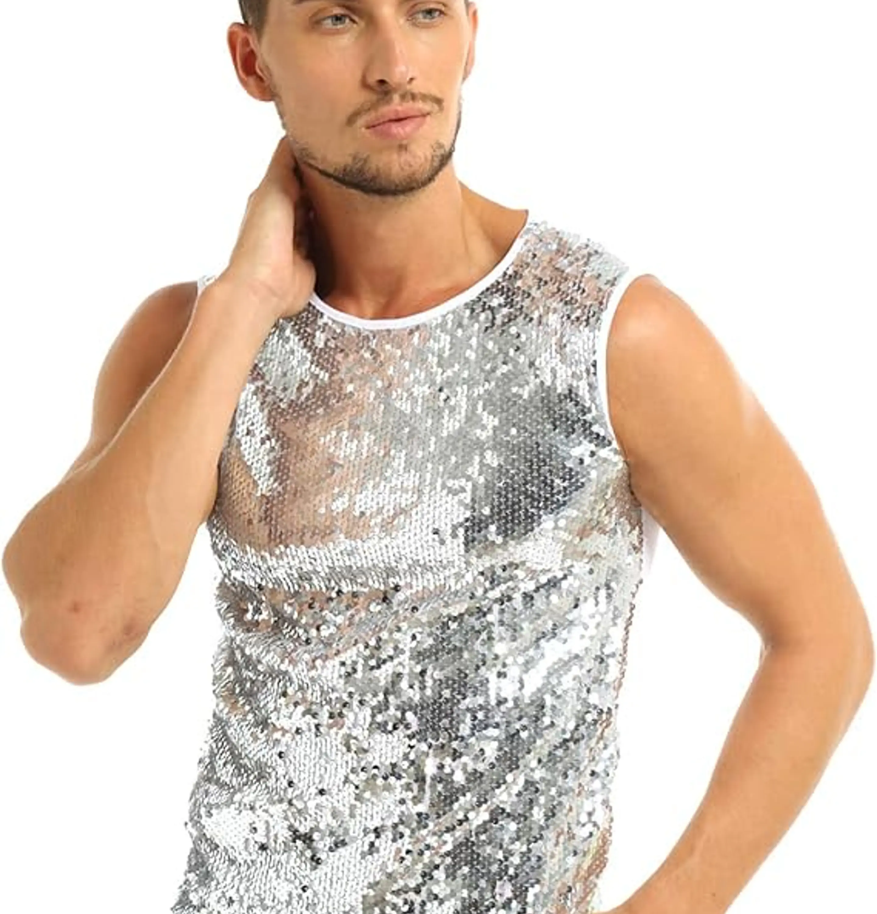 Camiseta sin mangas con lentejuelas 3