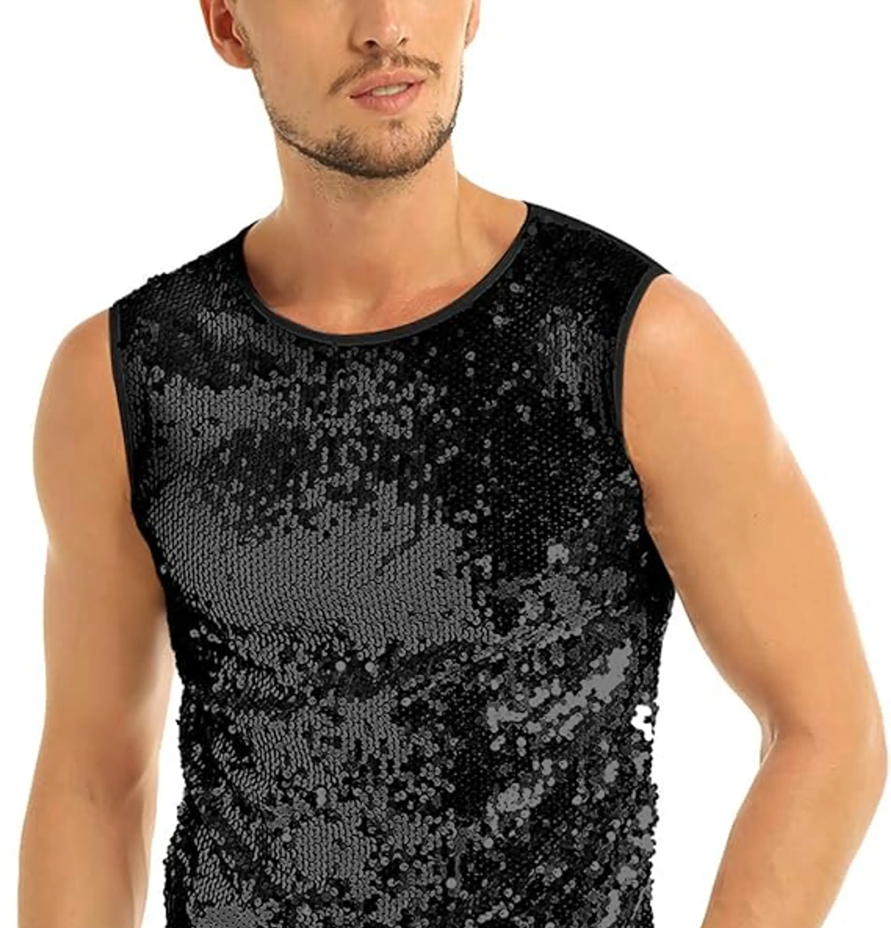 Camiseta sin mangas con lentejuelas 8