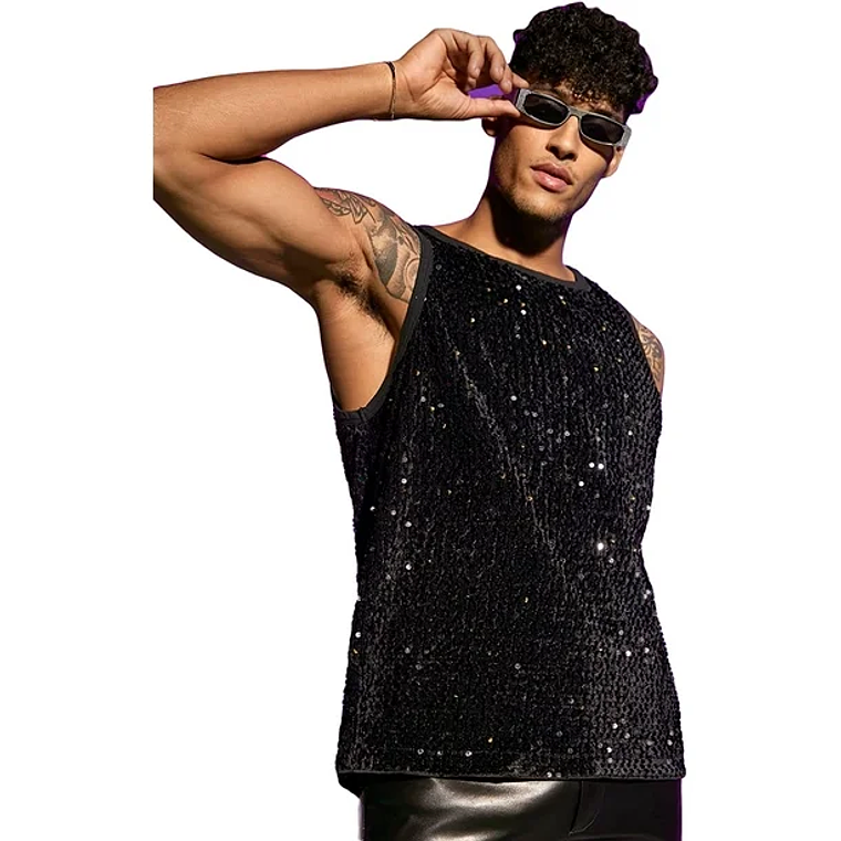 Camiseta sin mangas con lentejuelas 10