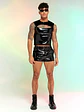 CONJUNTO SHORT Y CROP TOP EN SHAROL LATEX - Miniatura 2