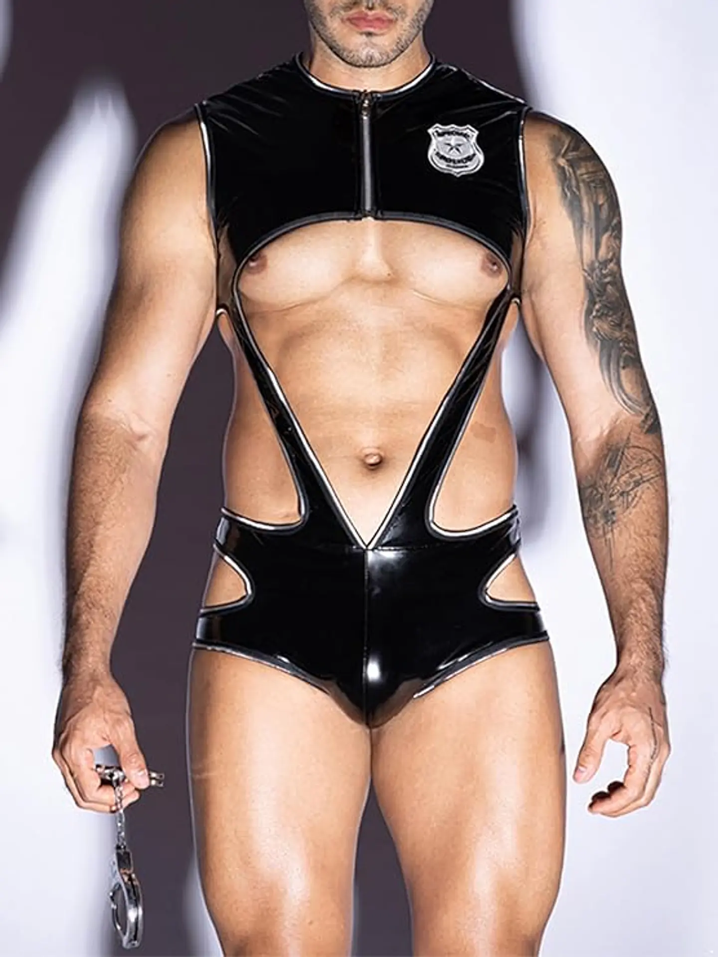BODY LENCERIA PARA HOMBRE EN CHAROL 1