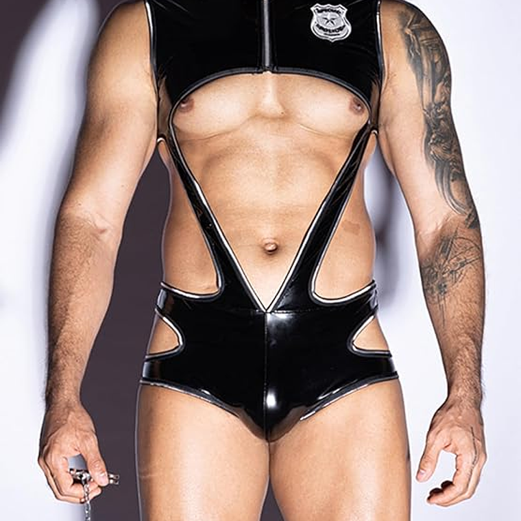 BODY LENCERIA PARA HOMBRE EN CHAROL 1