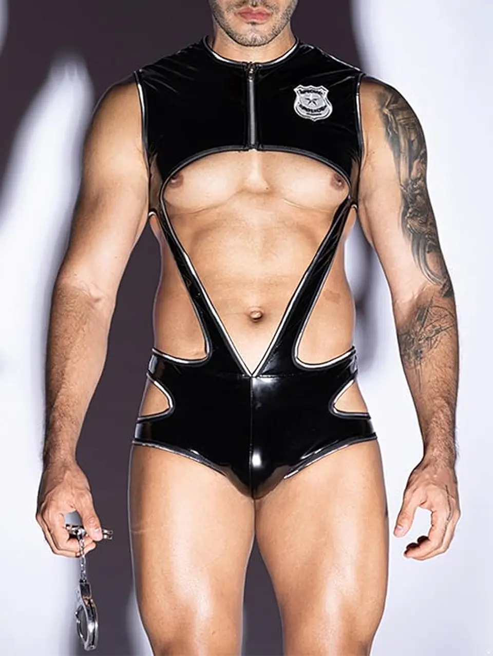 BODY LENCERIA PARA HOMBRE EN CHAROL 1