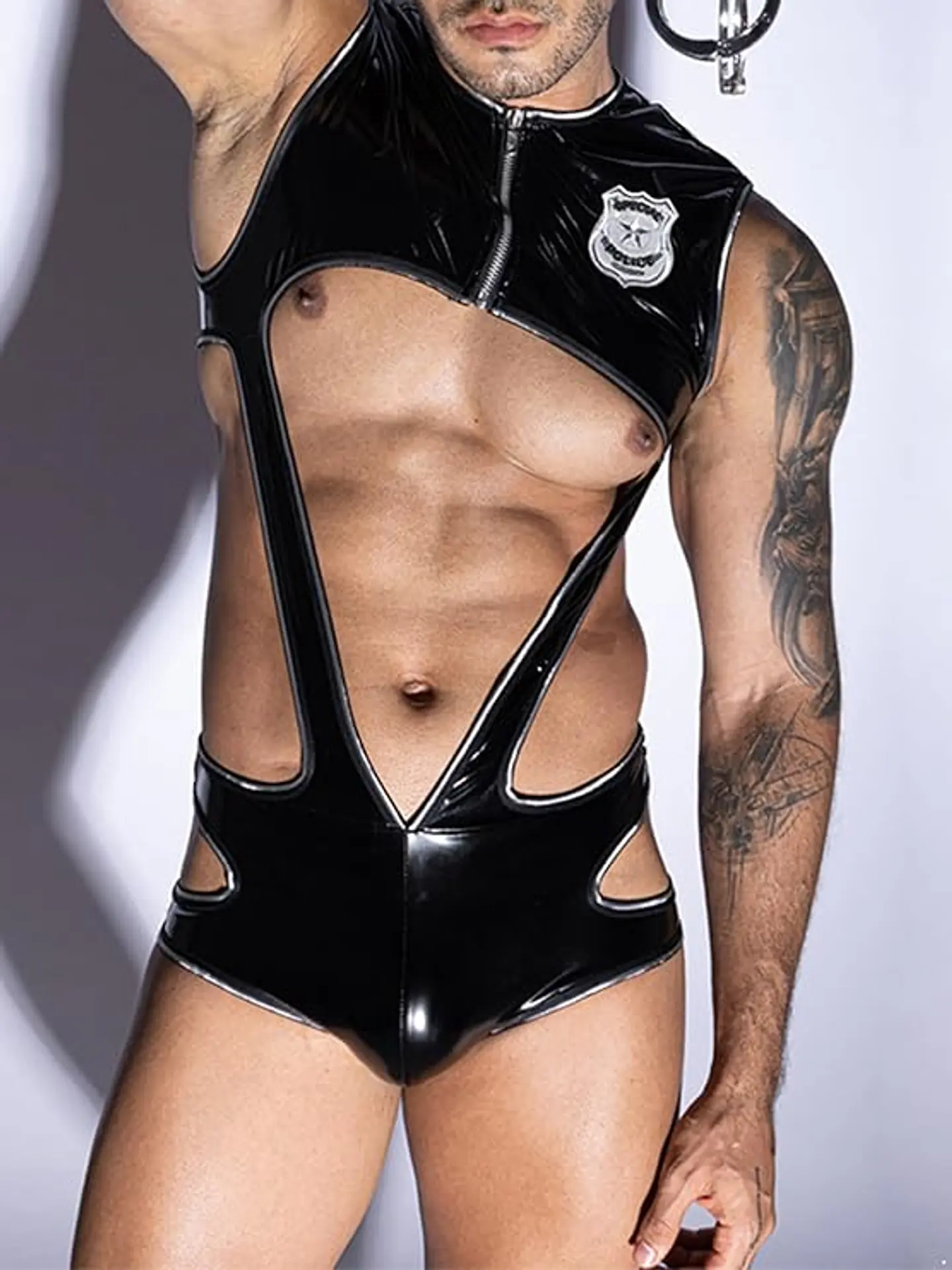 BODY LENCERIA PARA HOMBRE EN CHAROL 2
