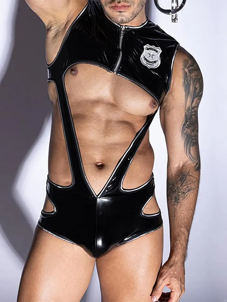 BODY LENCERIA PARA HOMBRE EN CHAROL 2