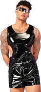 CONJUNTO SHORT Y CAMISETA  EN SHAROL LATEX CON APERTURA AL LADO - Miniatura 5