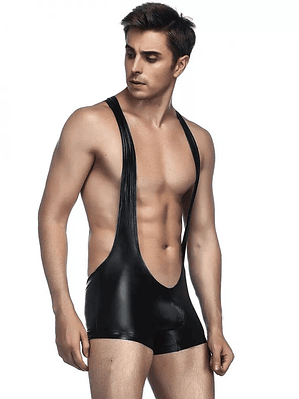 CATSUIT CORTO HOMBRE EN CHAROL