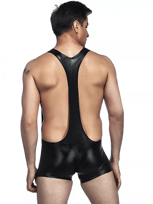 CATSUIT CORTO HOMBRE EN CHAROL
