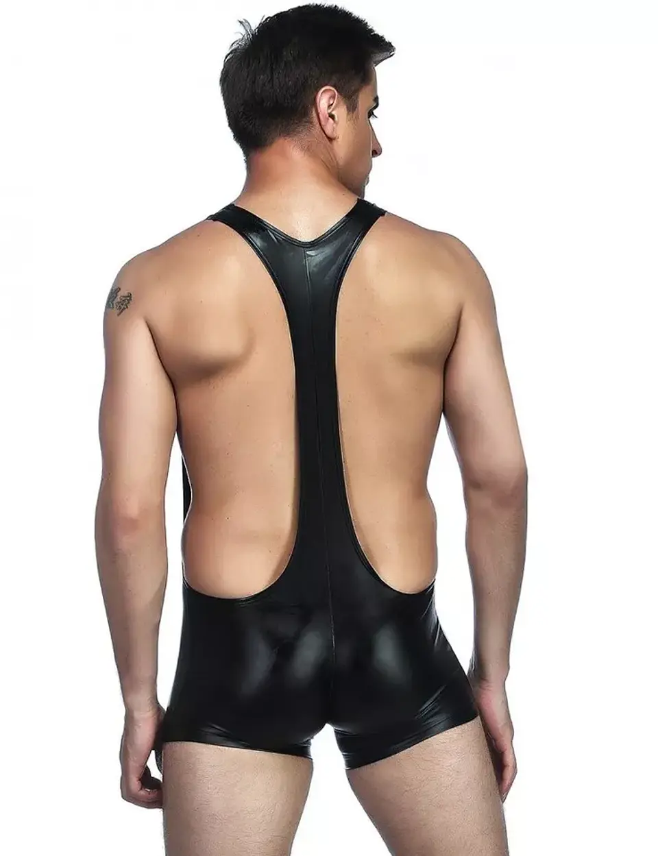 CATSUIT CORTO HOMBRE EN CHAROL 2