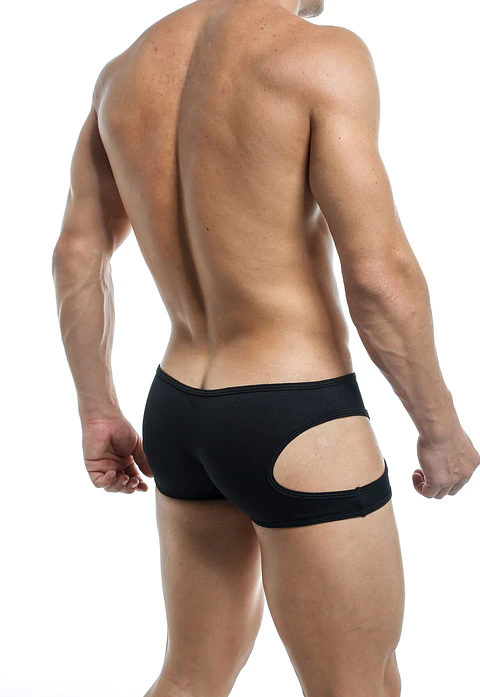 BOXER CACHETERO CON ABERTURA EN LYCRA