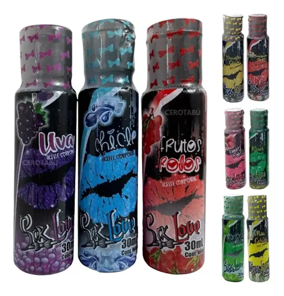 Lubricante Caliente Saborizado x30 ml Sex Love 2