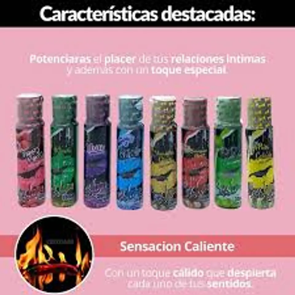 Lubricante Caliente Saborizado x30 ml Sex Love 3