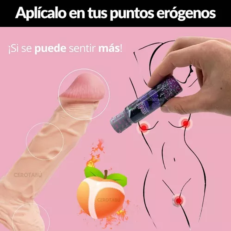 Lubricante Caliente Saborizado x30 ml Sex Love 1