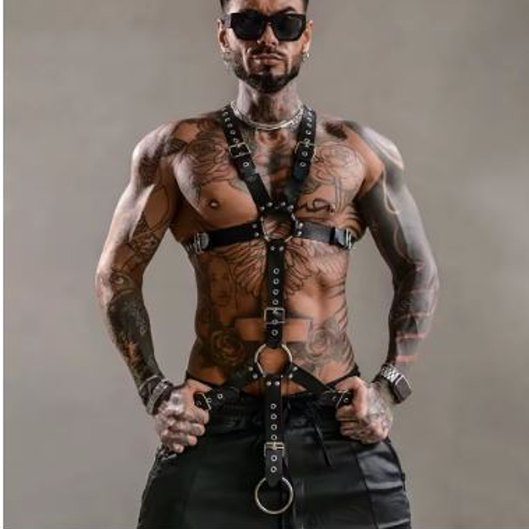  NUEVO  ARNES CON ANILLO RETARDANTE NEGRO 1