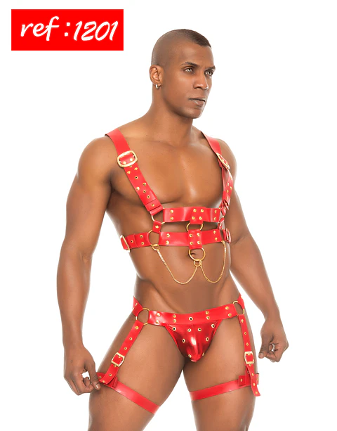 CONJUNTO MP FOR MEN BDSM-ARNES Y SUSPENSORIO