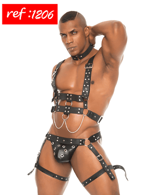 CONJUNTO MP FOR MEN BDSM-ARNES Y SUSPENSORIO
