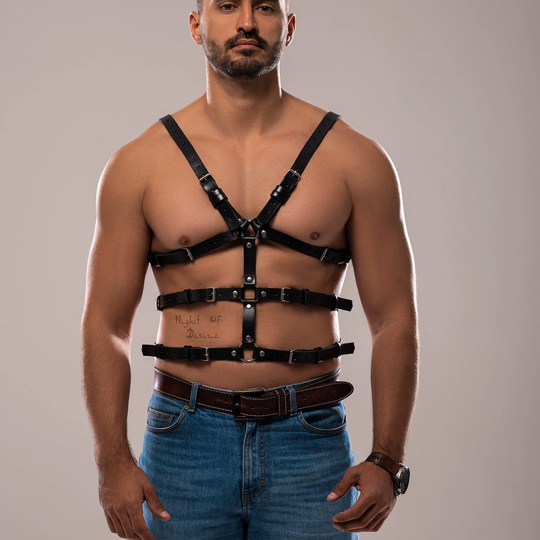 Arnés de Cuero Para Pecho de Caballero 2