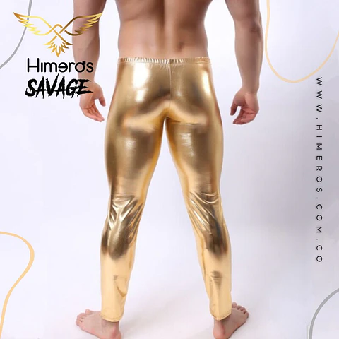 PANTALON DORADO LAME 
