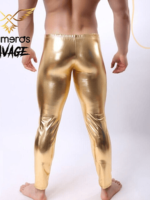 PANTALON DORADO LAME 