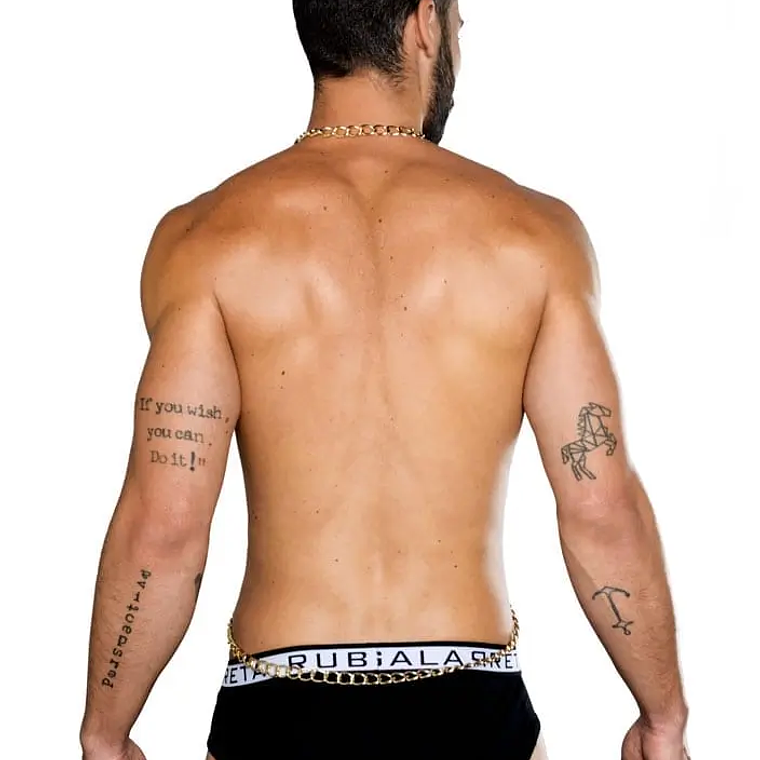 ARNÉS DE CADENAS DORADO 2