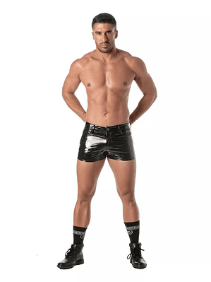 SHORT EN SHAROL  AJUSTADO NEGRO