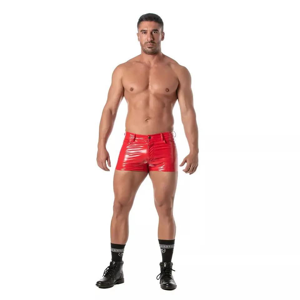 SHORT EN SHAROL  AJUSTADO ROJO 1