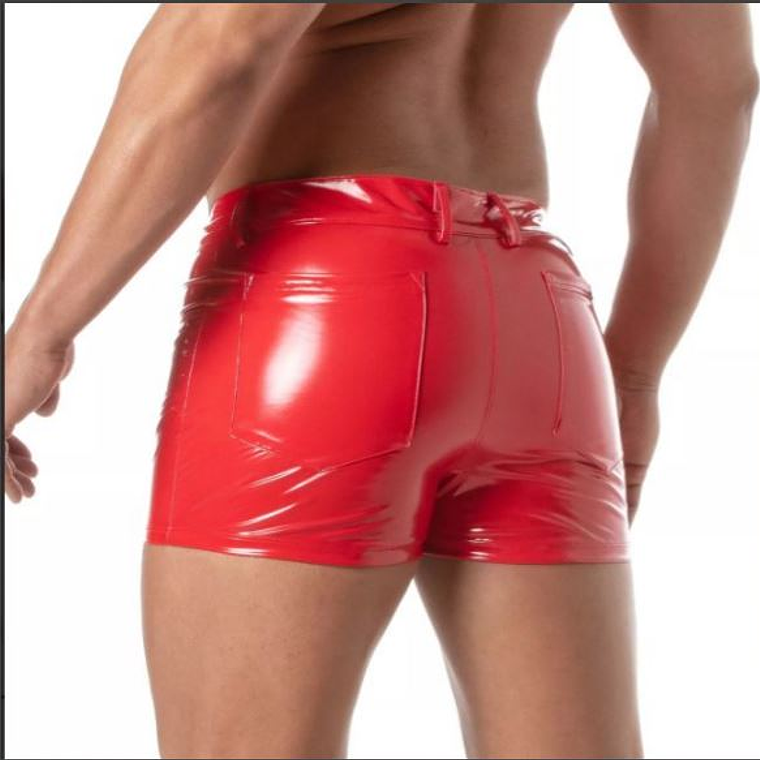 SHORT EN SHAROL  AJUSTADO ROJO 3