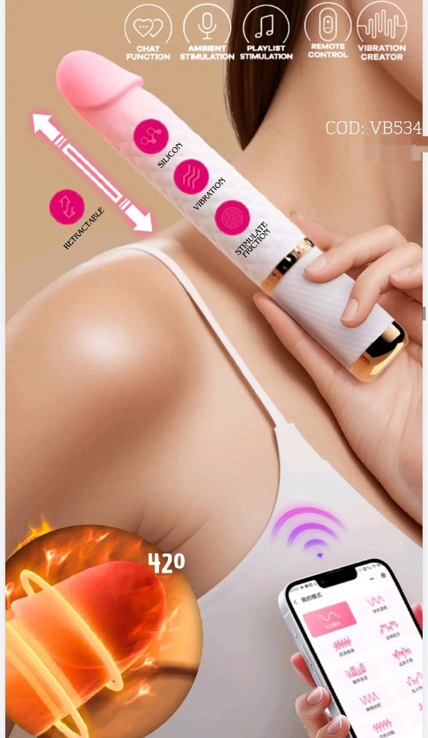 VIBRADOR ROYAL ARES RECARGABLEMACHINE 3
