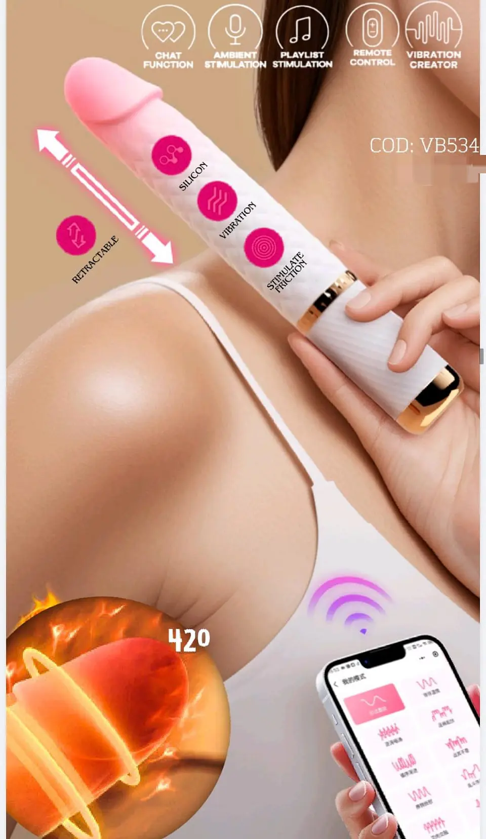 VIBRADOR ROYAL ARES RECARGABLEMACHINE 3